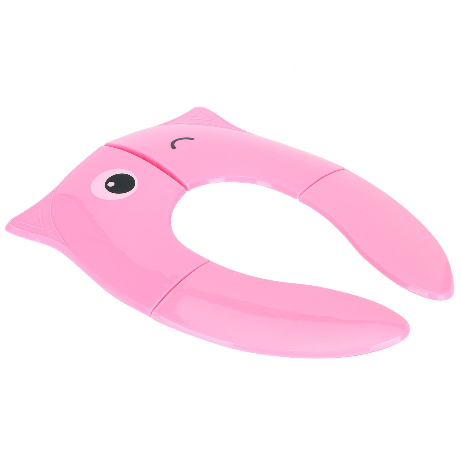 Folding Potty Seat Pad Portable Baby Toddler Toilet Training Seat Non Slip Pad for Travel(Pink )