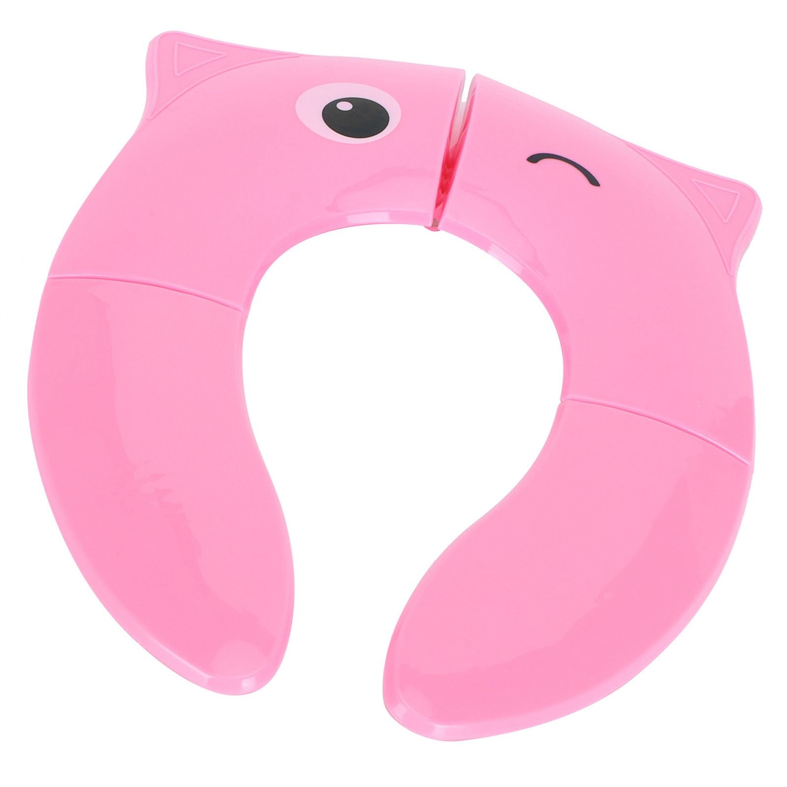 Folding Potty Seat Pad Portable Baby Toddler Toilet Training Seat Non Slip Pad for Travel(Pink )