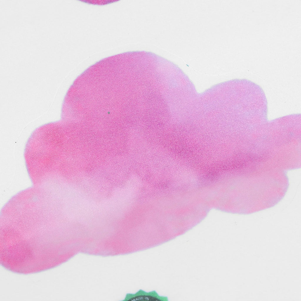 Self Adhesive Wall Sticker Cute Clouds Raindrop Pattern Decal Children's Room Bedroom Decor