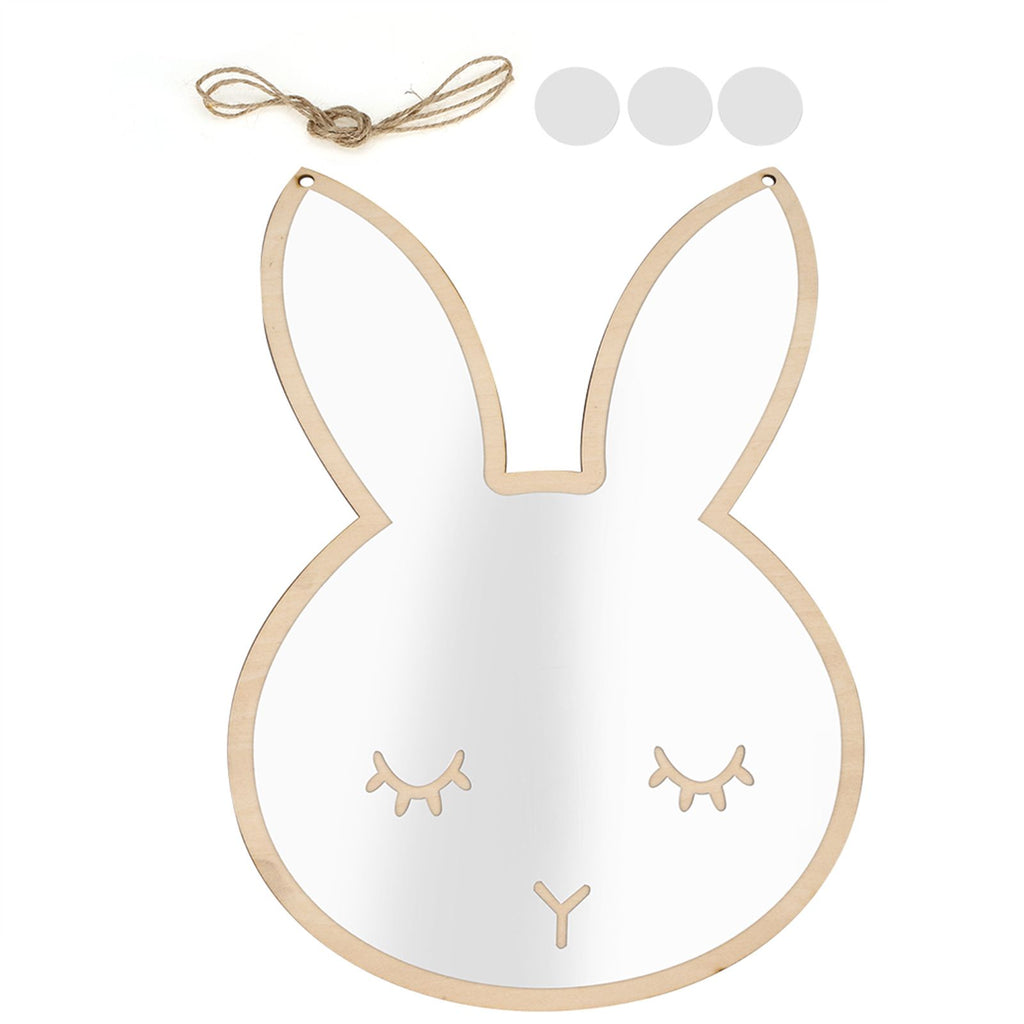 Nordic Acrylic Decorative Mirror Wall Sticker Decal Children Kids Room Art Home Decor #Rabbit