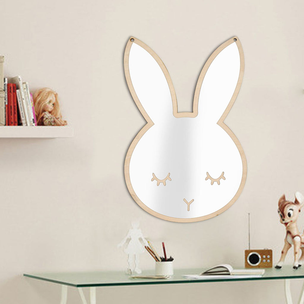 Nordic Acrylic Decorative Mirror Wall Sticker Decal Children Kids Room Art Home Decor #Rabbit