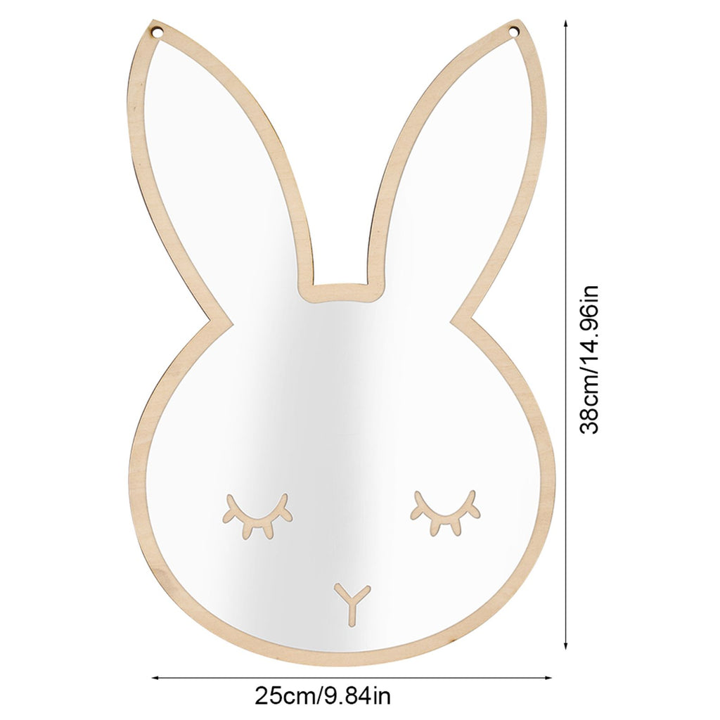 Nordic Acrylic Decorative Mirror Wall Sticker Decal Children Kids Room Art Home Decor #Rabbit