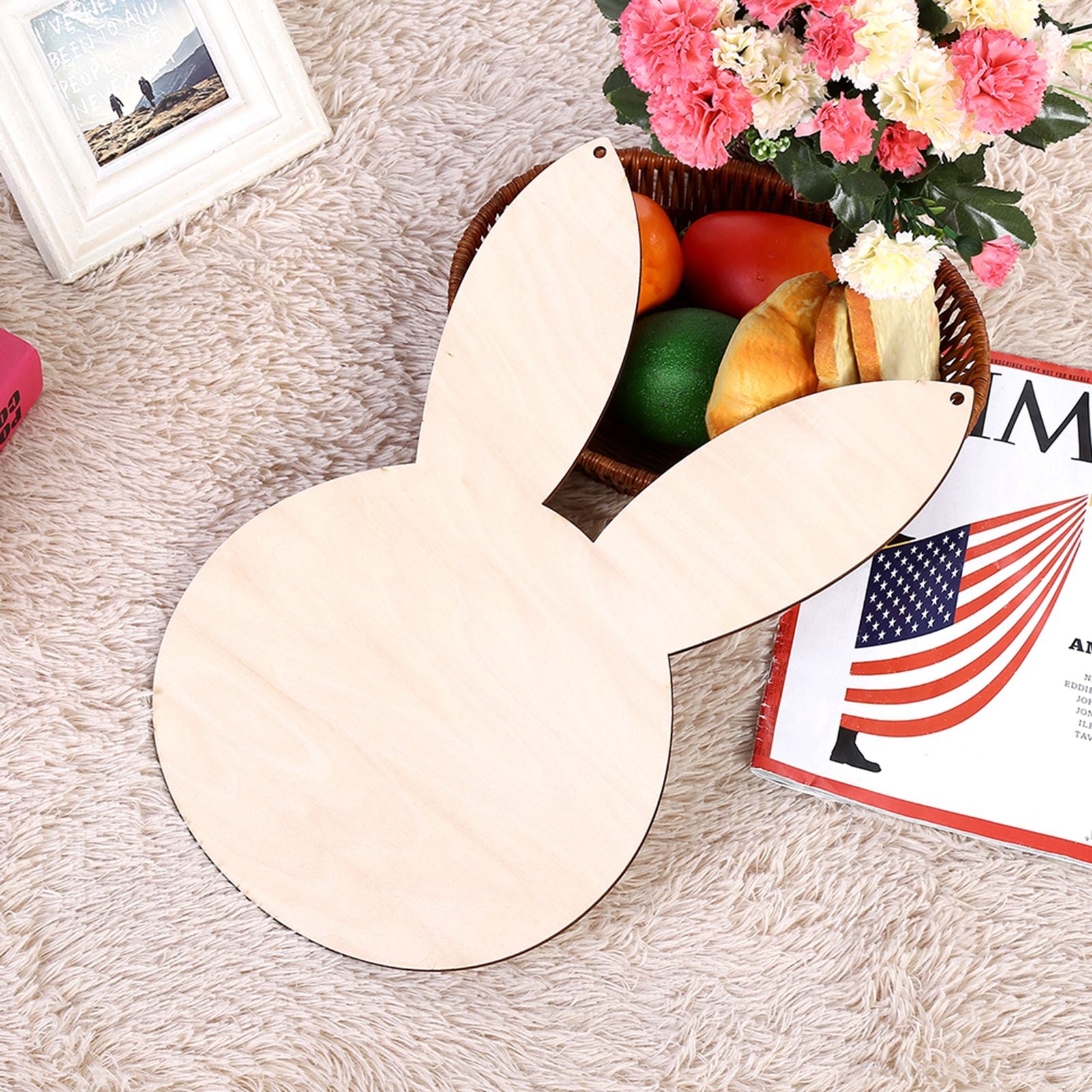 Nordic Acrylic Decorative Mirror Wall Sticker Decal Children Kids Room Art Home Decor #Rabbit