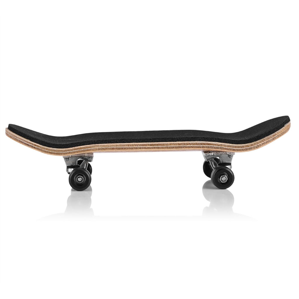 1Pc Maple Wooden Alloy Fingerboard Finger Skateboards With Box Reduce Pressure Gifts Black
