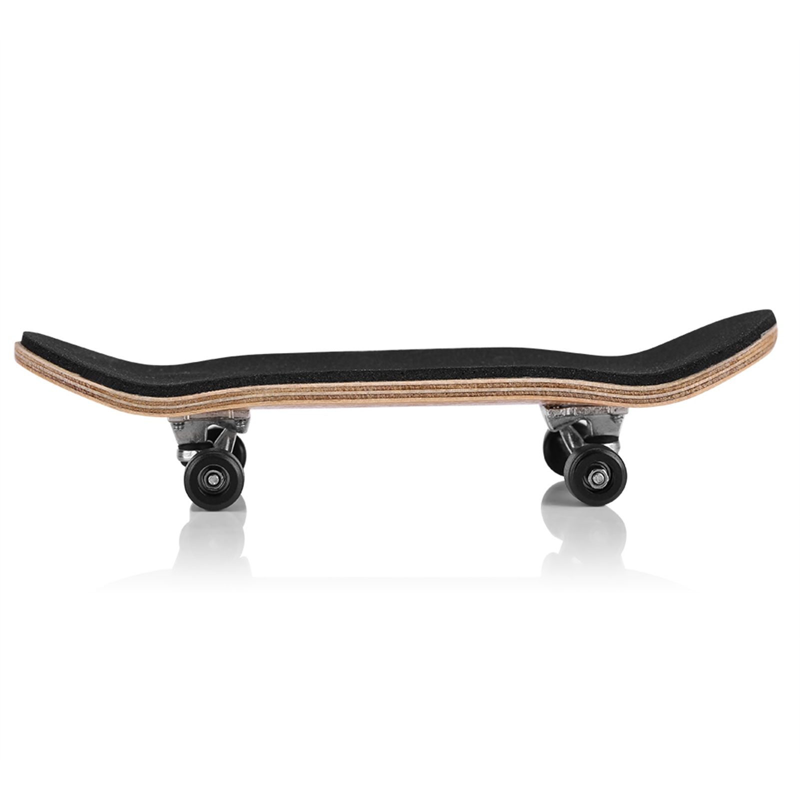 1Pc Maple Wooden Alloy Fingerboard Finger Skateboards With Box Reduce Pressure Gifts Black