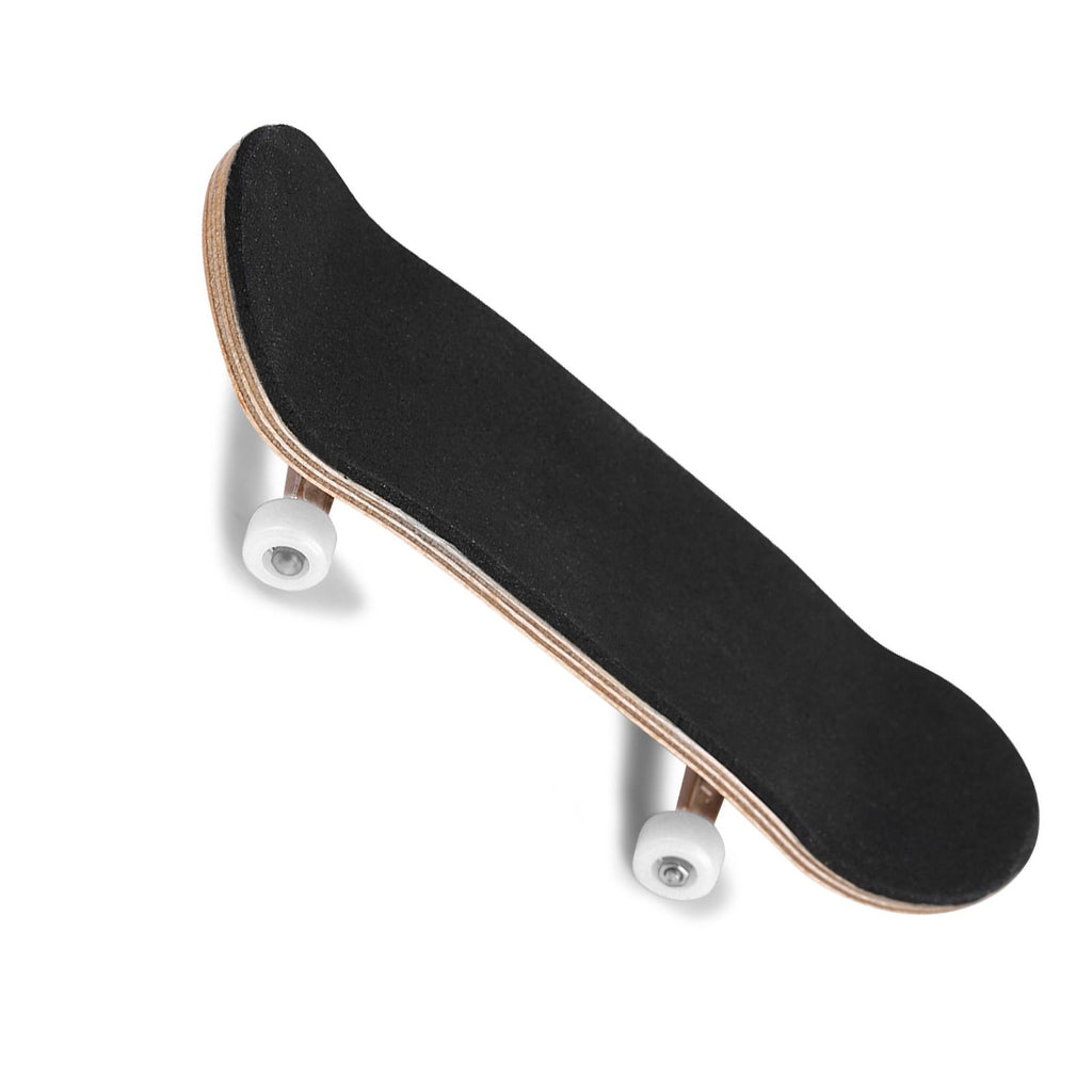 1Pc Maple Wooden Alloy Fingerboard Finger Skateboards With Box Reduce Pressure Gifts White