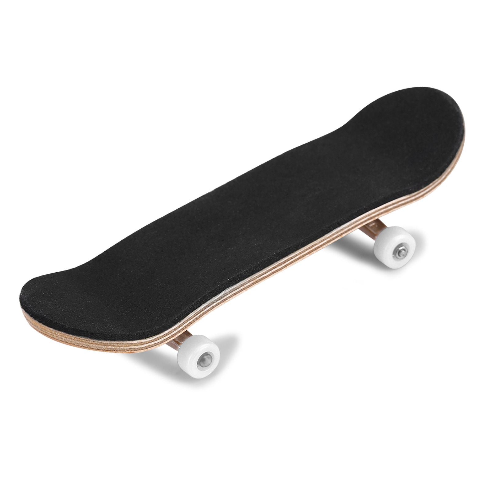 1Pc Maple Wooden Alloy Fingerboard Finger Skateboards With Box Reduce Pressure Gifts White