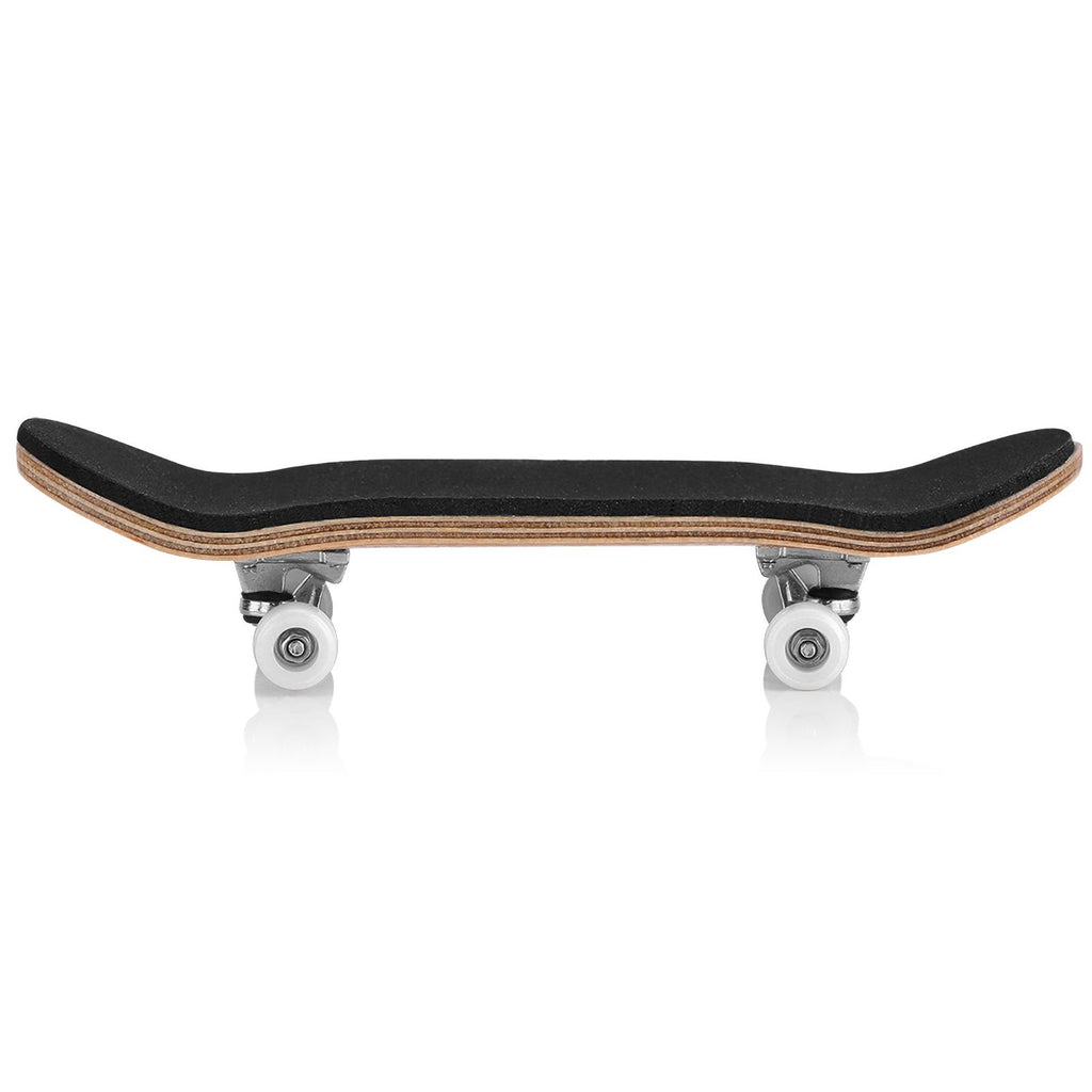 1Pc Maple Wooden Alloy Fingerboard Finger Skateboards With Box Reduce Pressure Gifts White