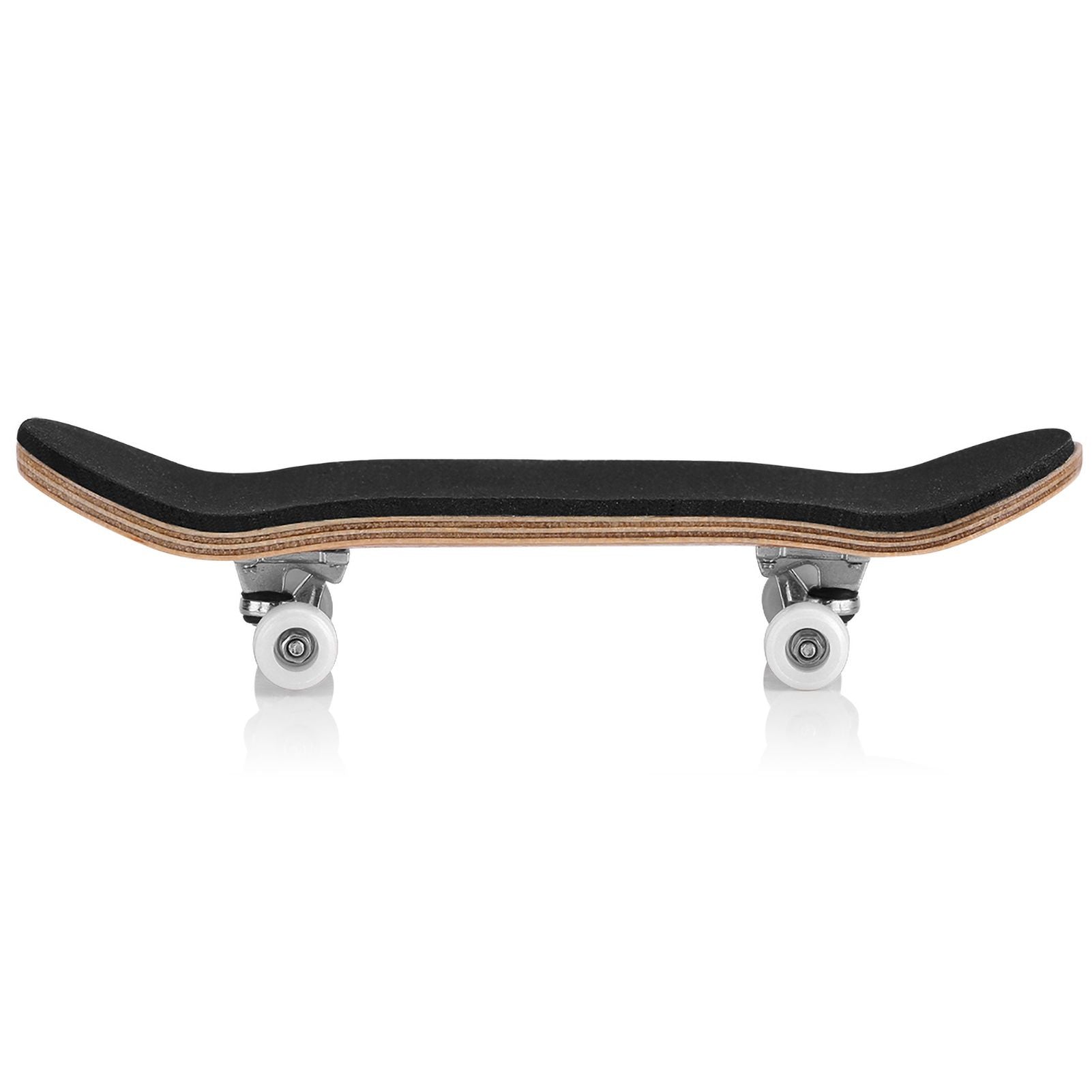 1Pc Maple Wooden Alloy Fingerboard Finger Skateboards With Box Reduce Pressure Gifts White