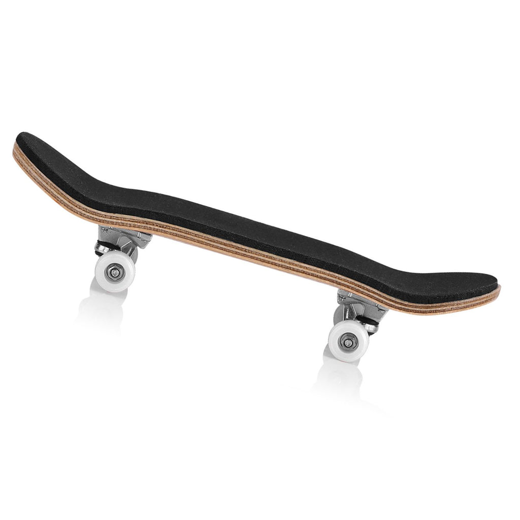 1Pc Maple Wooden Alloy Fingerboard Finger Skateboards With Box Reduce Pressure Gifts White