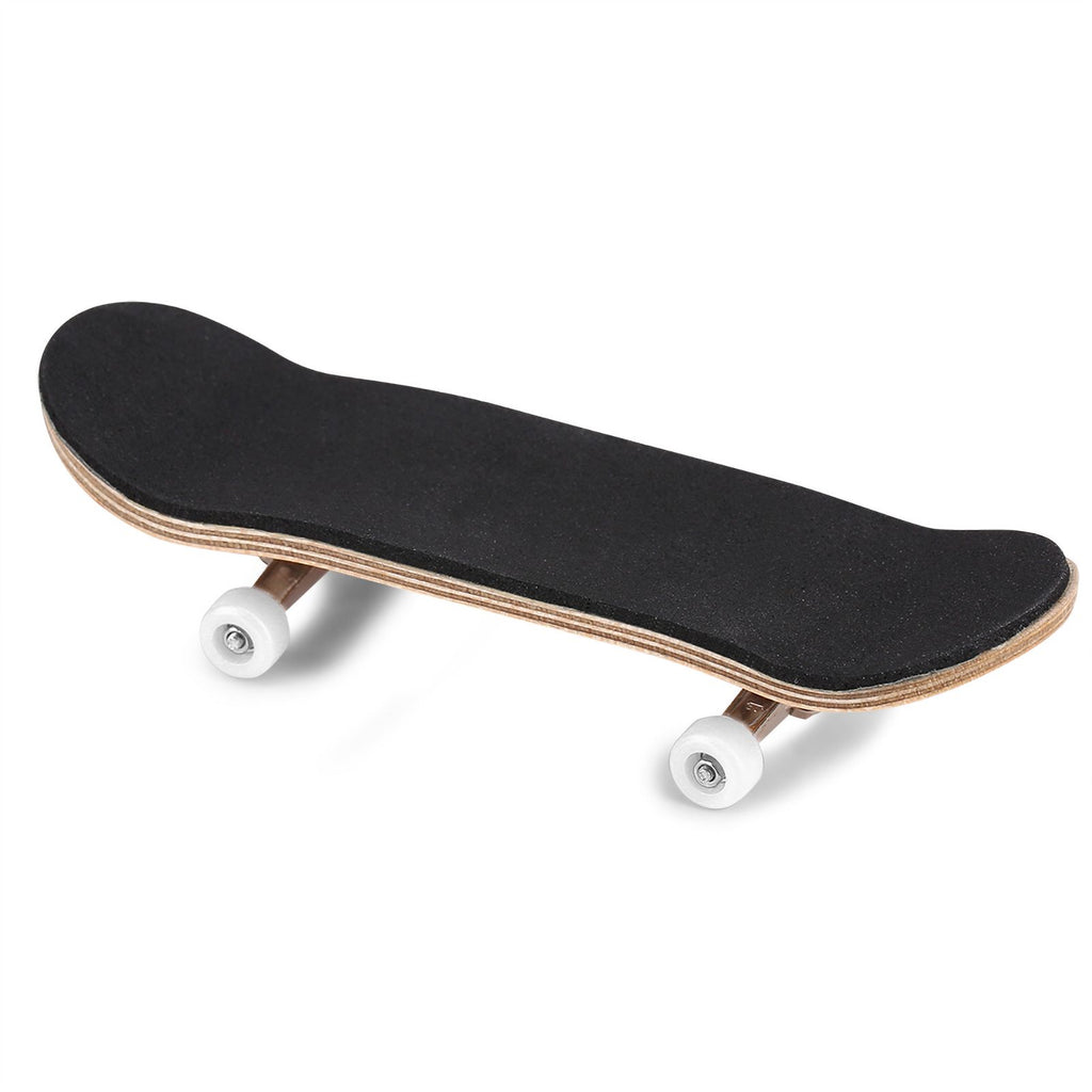 1Pc Maple Wooden Alloy Fingerboard Finger Skateboards With Box Reduce Pressure Gifts White