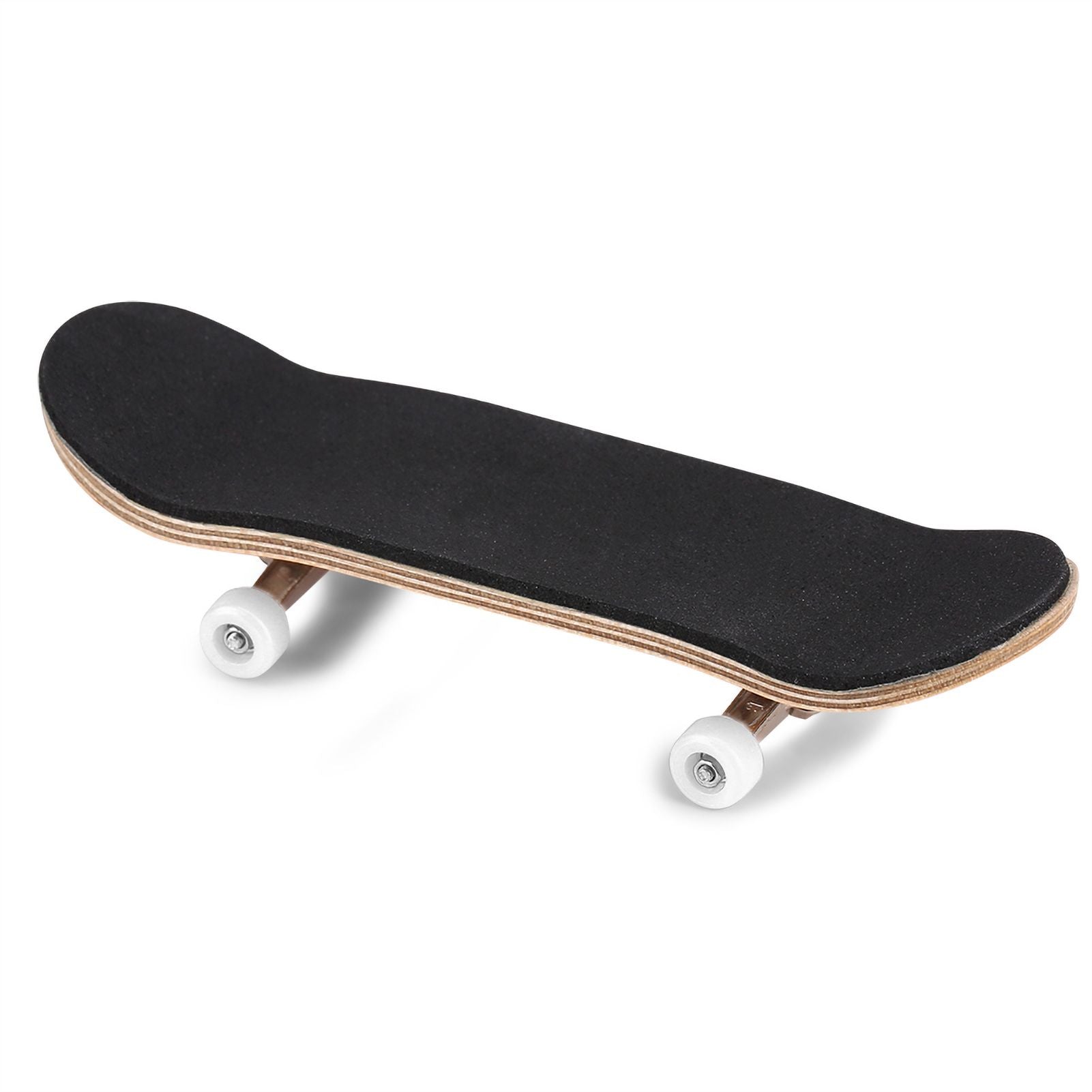 1Pc Maple Wooden Alloy Fingerboard Finger Skateboards With Box Reduce Pressure Gifts White