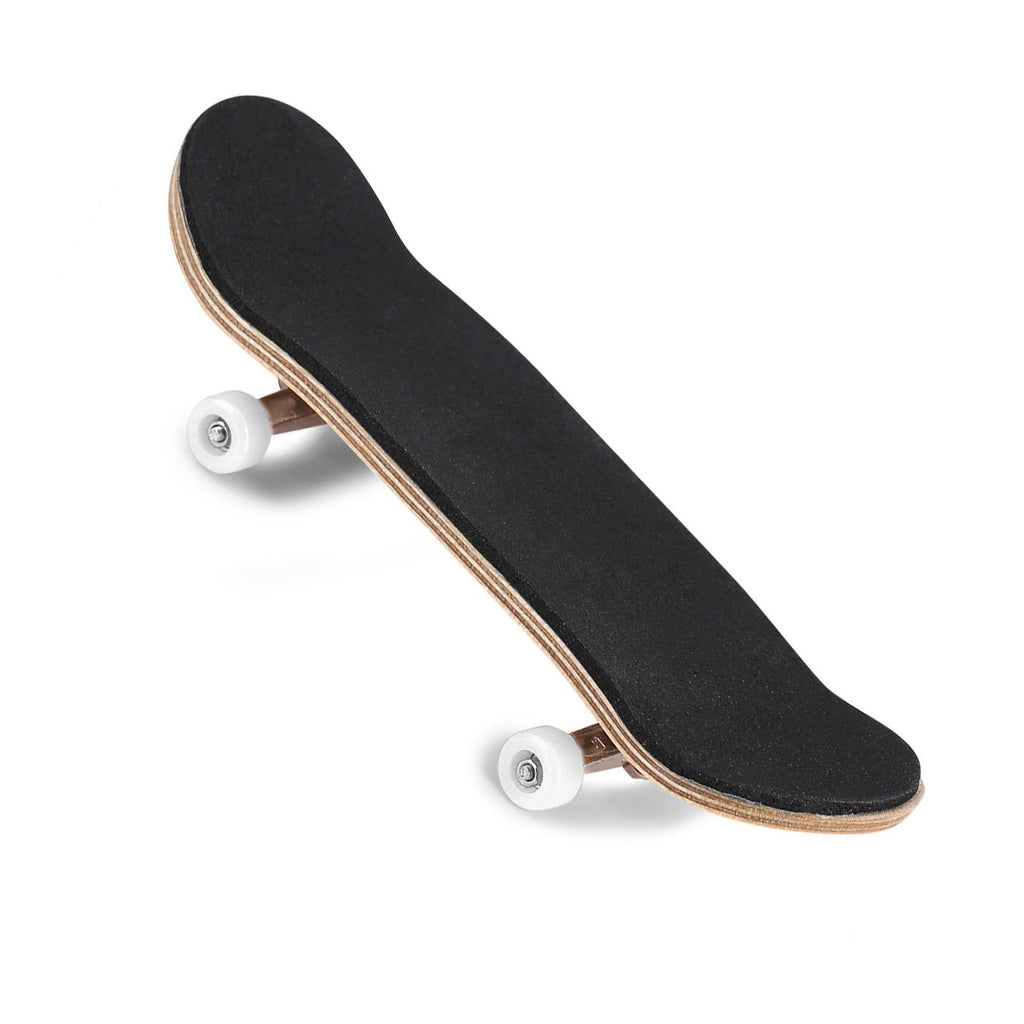 1Pc Maple Wooden Alloy Fingerboard Finger Skateboards With Box Reduce Pressure Gifts White