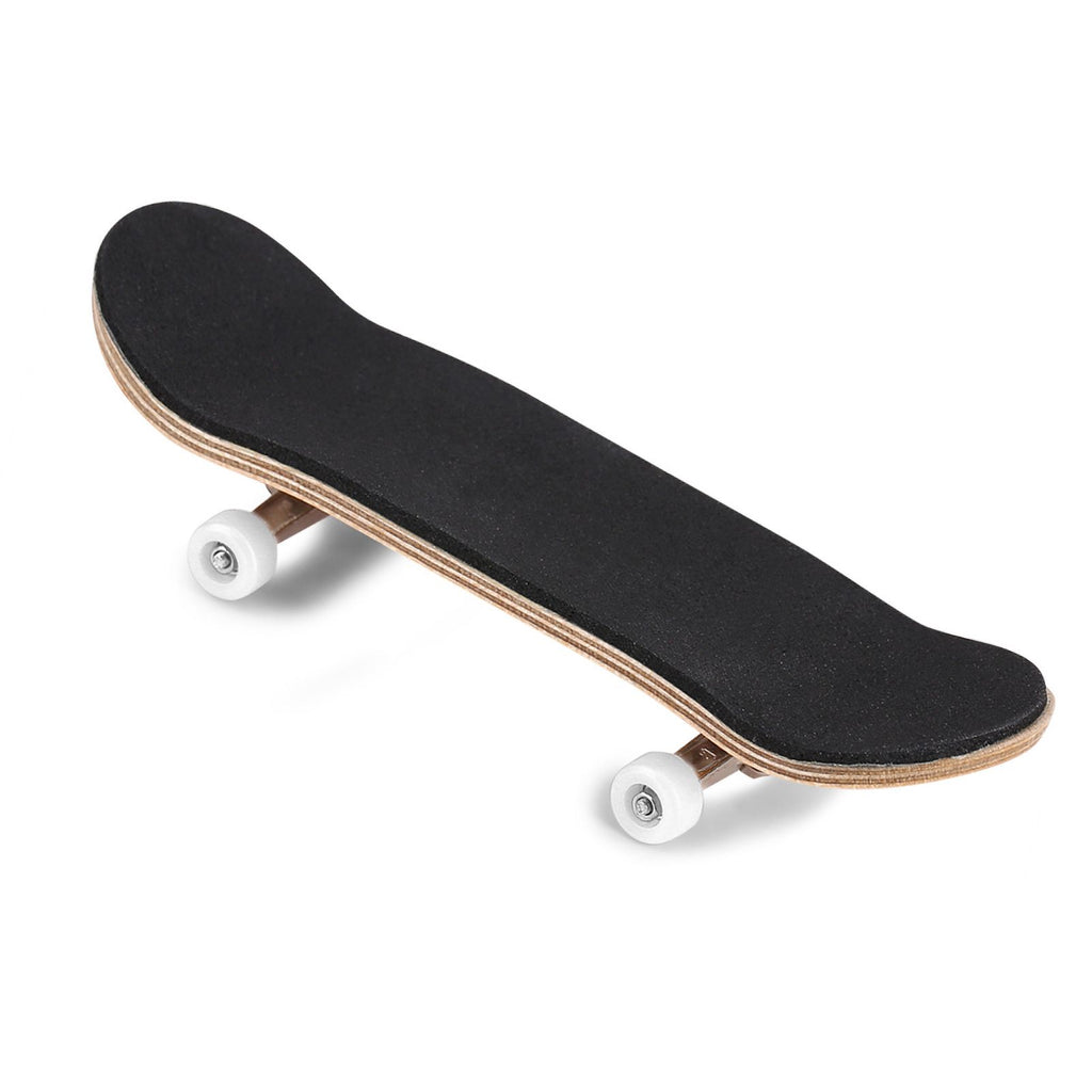 1Pc Maple Wooden Alloy Fingerboard Finger Skateboards With Box Reduce Pressure Gifts White