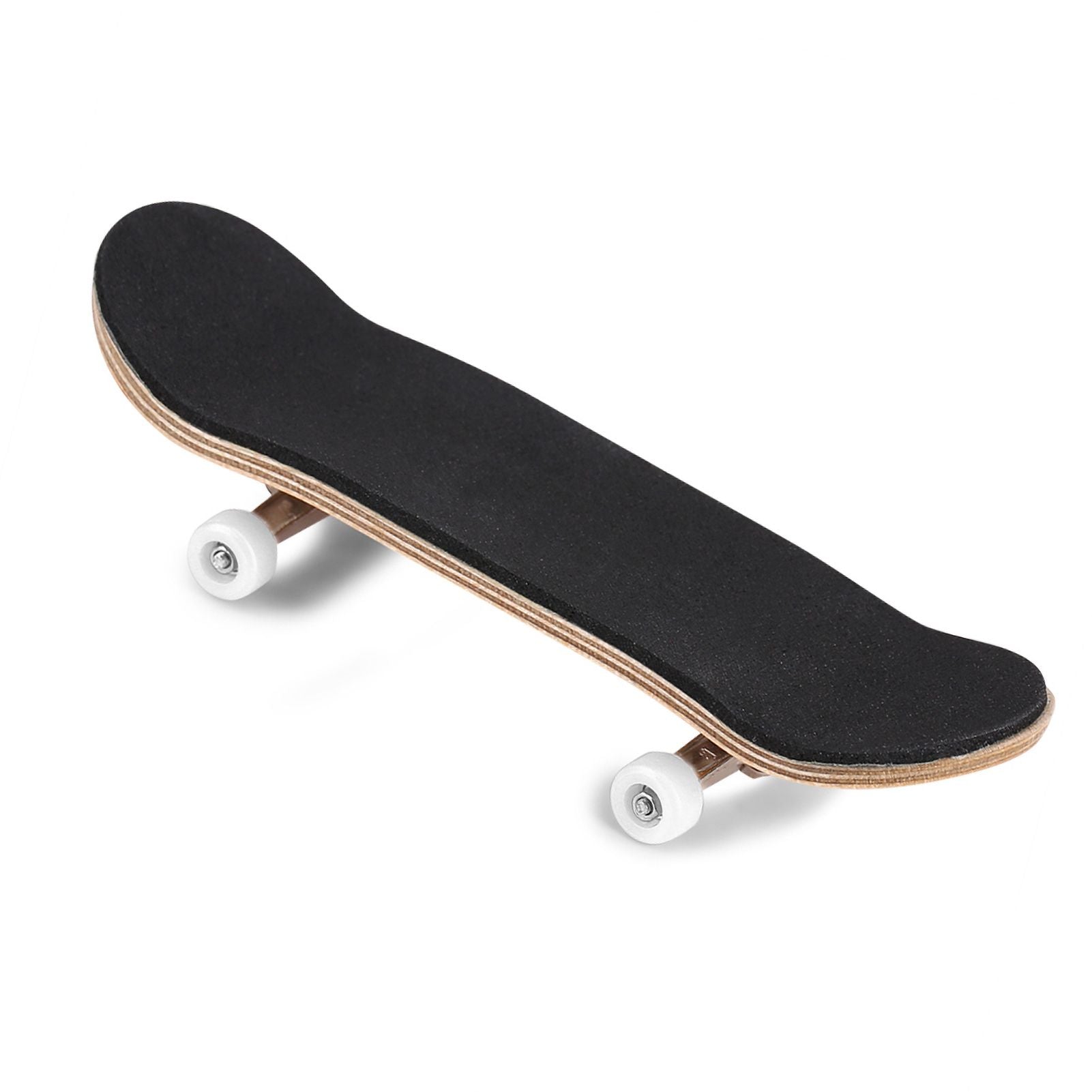 1Pc Maple Wooden Alloy Fingerboard Finger Skateboards With Box Reduce Pressure Gifts White