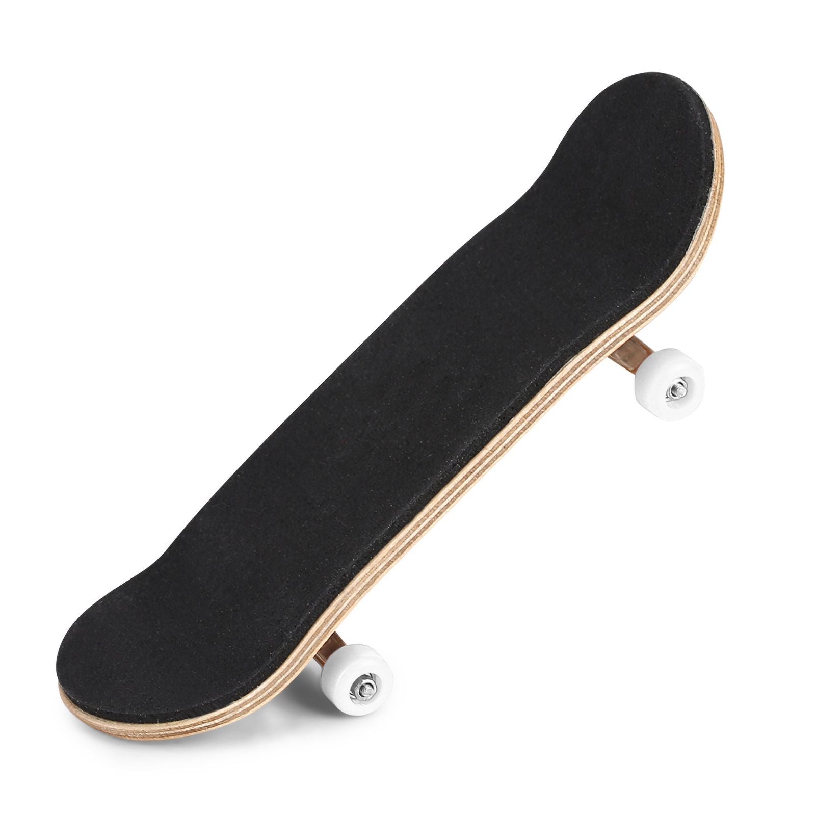 1Pc Maple Wooden Alloy Fingerboard Finger Skateboards With Box Reduce Pressure Gifts White