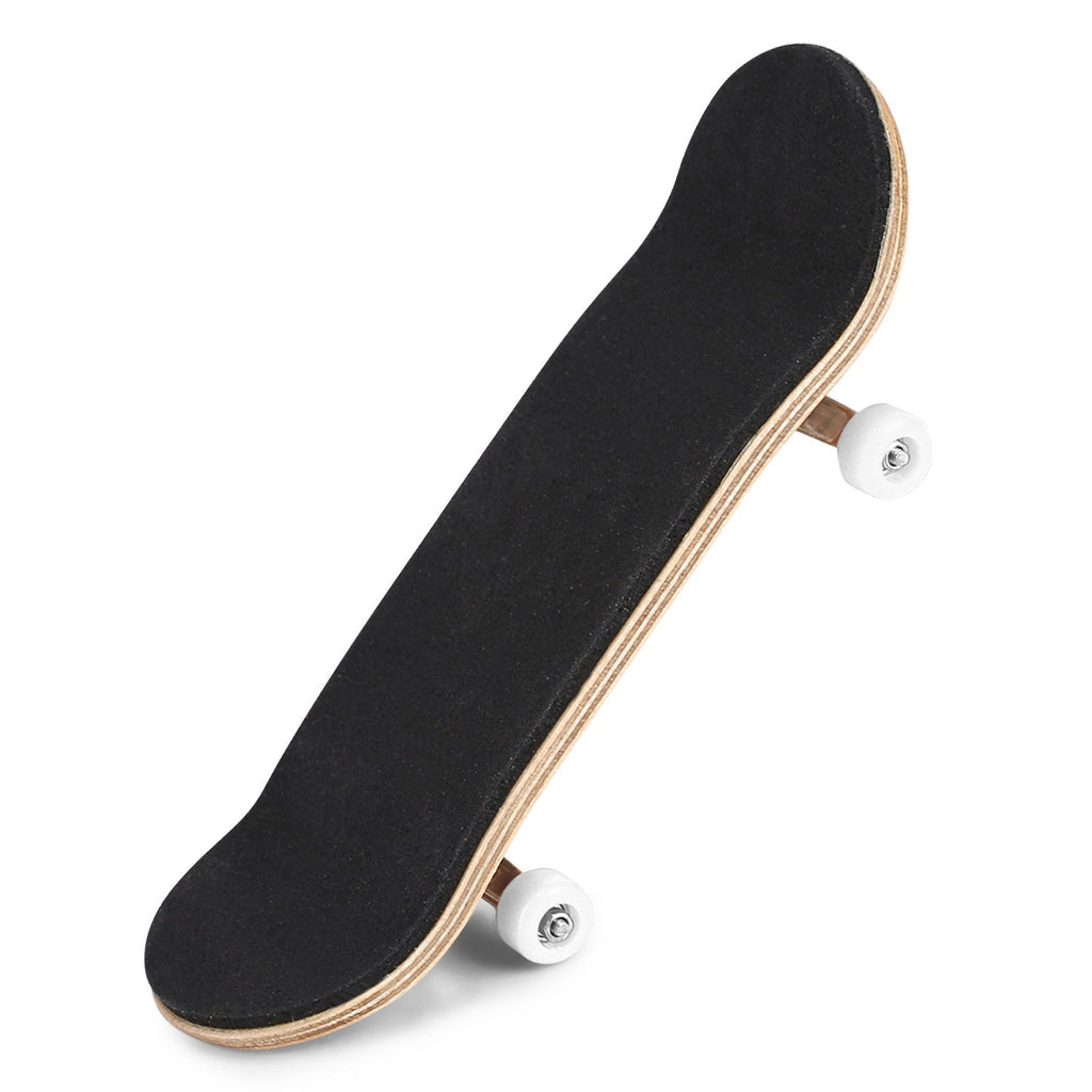 1Pc Maple Wooden Alloy Fingerboard Finger Skateboards With Box Reduce Pressure Gifts White