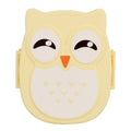 Plastic Portable Cartoon Owl Lunch Box Food Safe Microwave Storage Container