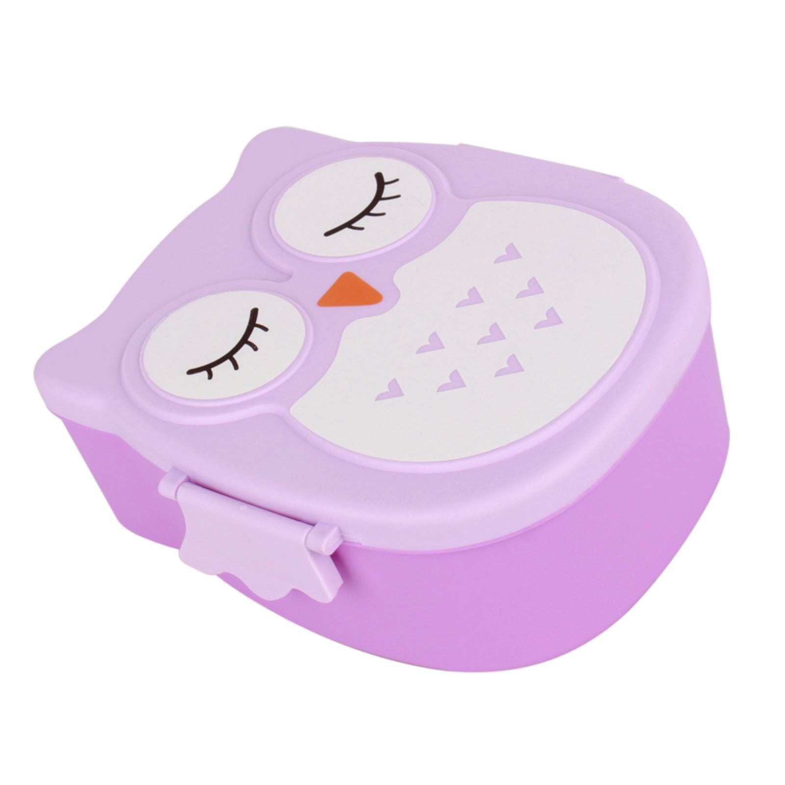 Plastic Portable Cartoon Lunch Box Food Safe Microwave Storage Container