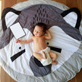 Play Mat Cute Cartoon Animals Cotton Crawling Mat for Baby Children