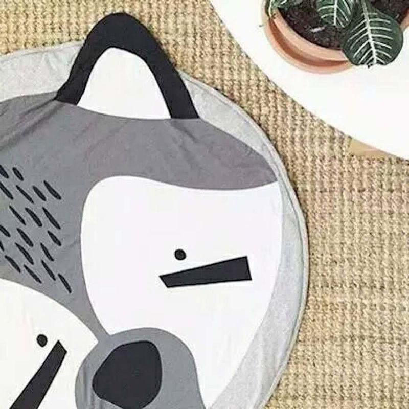 Play Mat Cute Cartoon Animals Cotton Crawling Mat for Baby Children