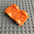 Hongyuan sheng Building Blocks Bus Vehicle Orange underbody