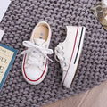OPOEE Kids Canvas Shoes Low Top Lace Up White 31