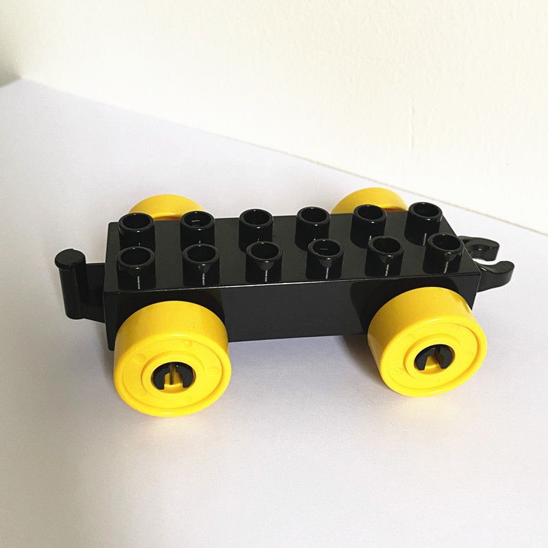 Hongyuan sheng Building Blocks Bus Vehicle 12 hole bottom [black]]