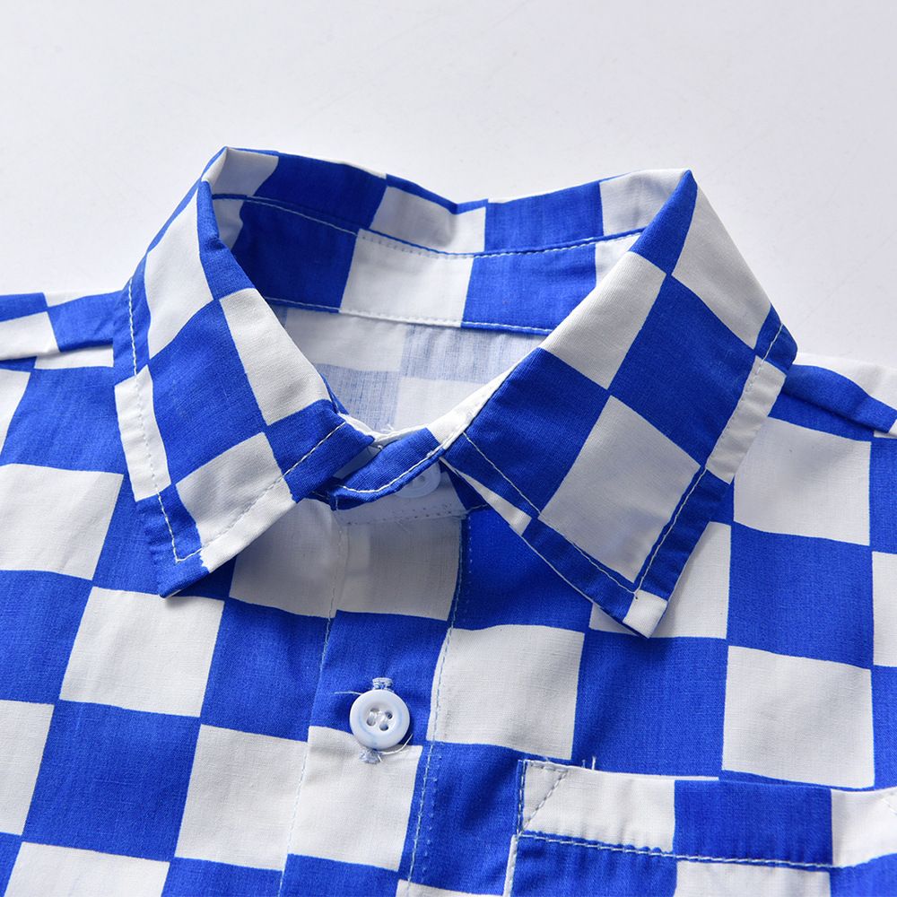 Top and Top Boys Plaid 3 Piece Set Cotton Green 70CM