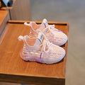 Baby Toddler Sneakers Mesh Knitted Soft Sole Pink (summer single net) 18 yards within 13.5cm long