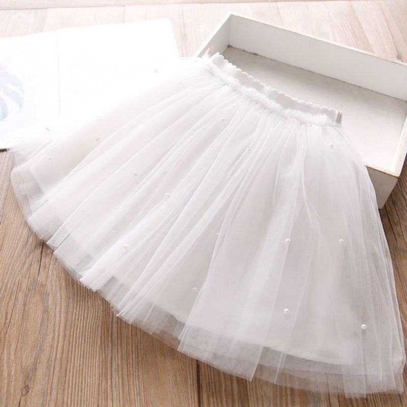Girls Cotton Cake Skirt Princess Grey 100