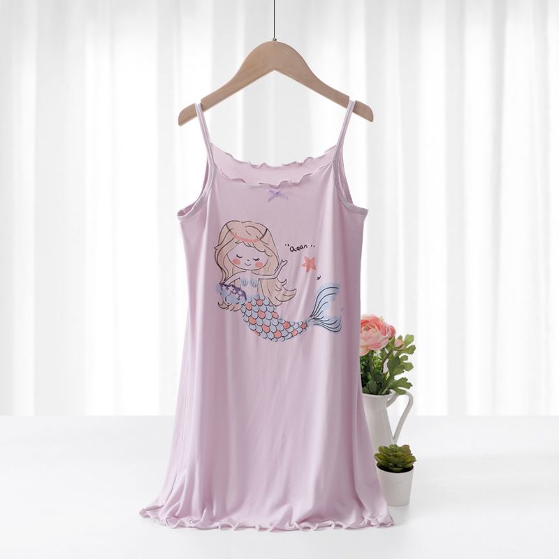 KIDS MAM&DAD Girls Viscose Summer Sleepwear 31223 Purple Mermaid 160cm