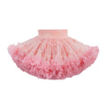 tutuoclock Girls Sweet Princess Nylon Mesh Cake Skirt Lotus root starch bean paste gradient color 100cm