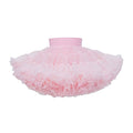 tutuoclock Girls Sweet Princess Nylon Mesh Cake Skirt Sakura Powder 130cm