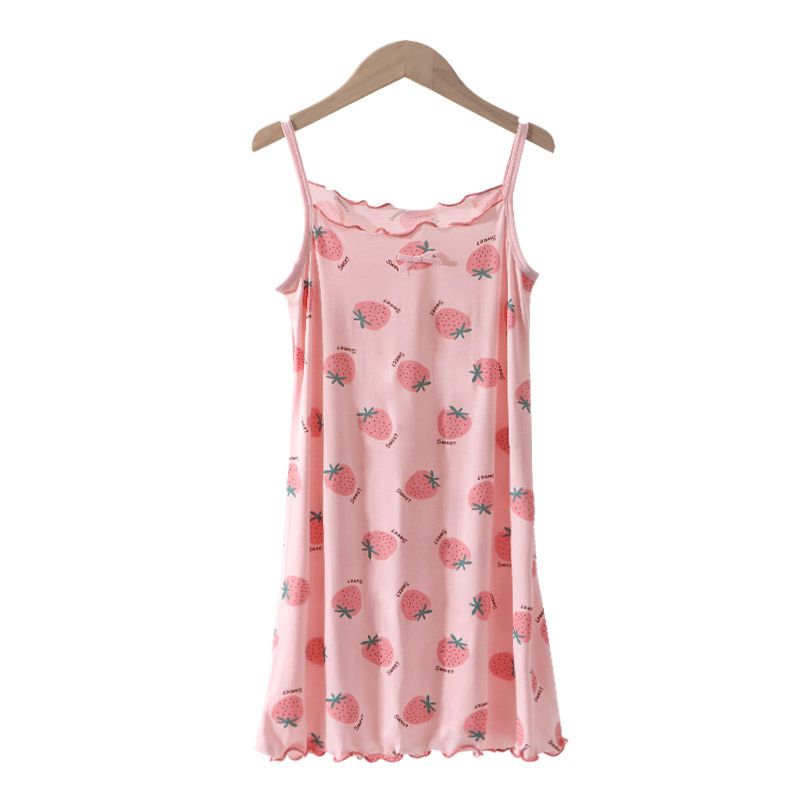 KIDS MAM&DAD Girls Viscose Summer Sleepwear powdered strawberry 150cm