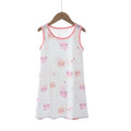KIDS MAM&DAD Girls Bamboo Cotton Sling Skirt 100% Cotton White Cat 130cm