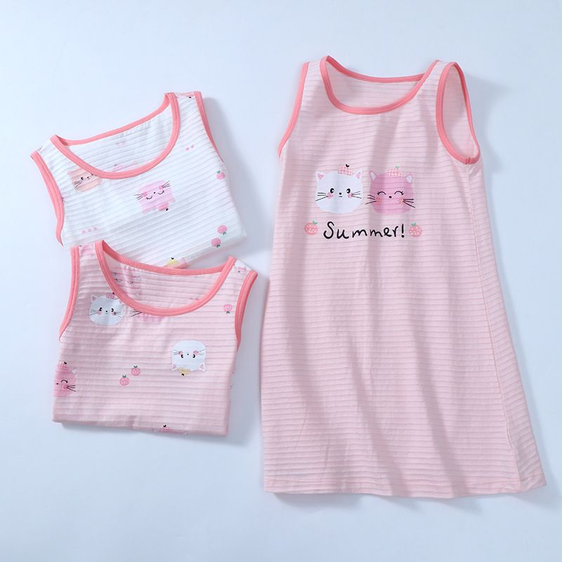 KIDS MAM&DAD Girls Bamboo Cotton Sling Skirt 100% Cotton Pink 130cm
