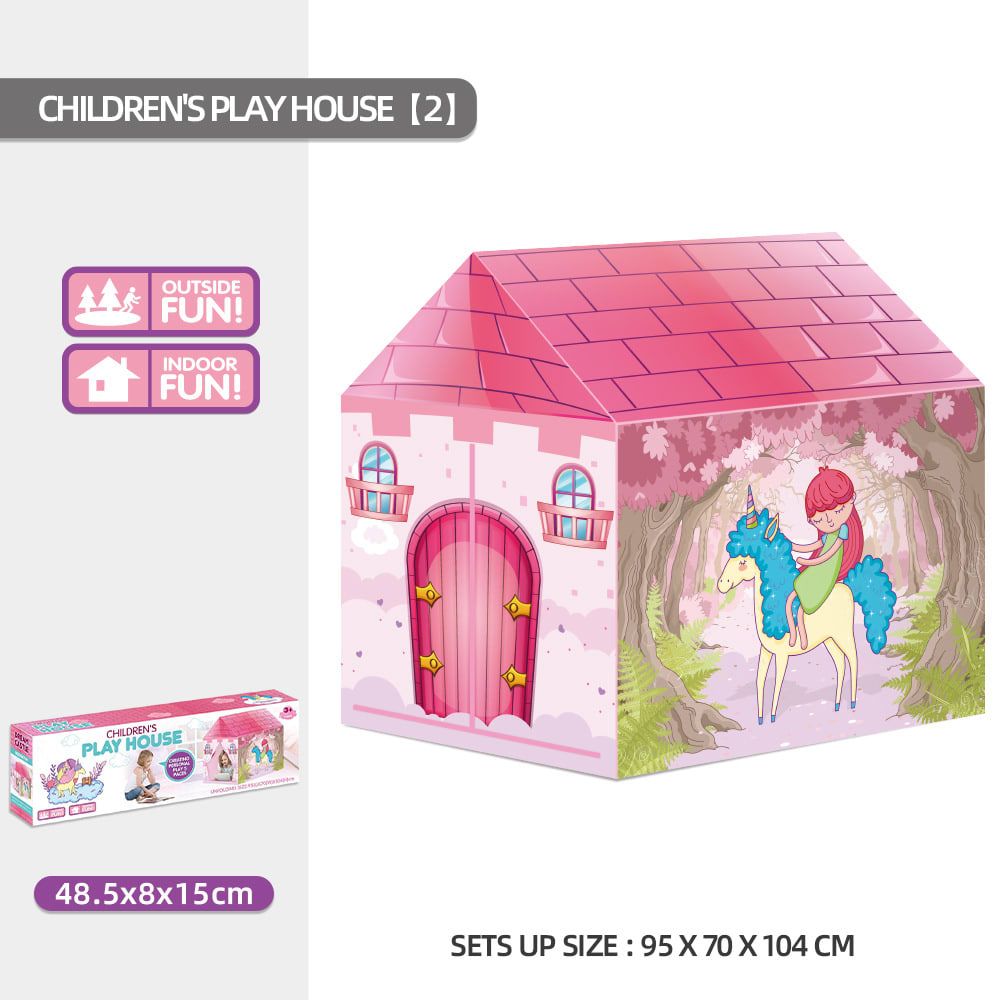 Kids Play Tent Theme House for Indoor Outdoor Fun, Space Princess Ocean Design with Ball Pit, Perfect for Toddlers and Family Camping Adventures as a Creative Holiday Gift (Space1, Blue)