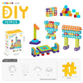 Creative DIY Puzzle Building Blocks Set for Kids Ages 3+ – Colorful Snap-Together Squares for Early Learning, Alphabet & Number Recognition, and Fun 3D Shape Construction at Home (727PCS)
