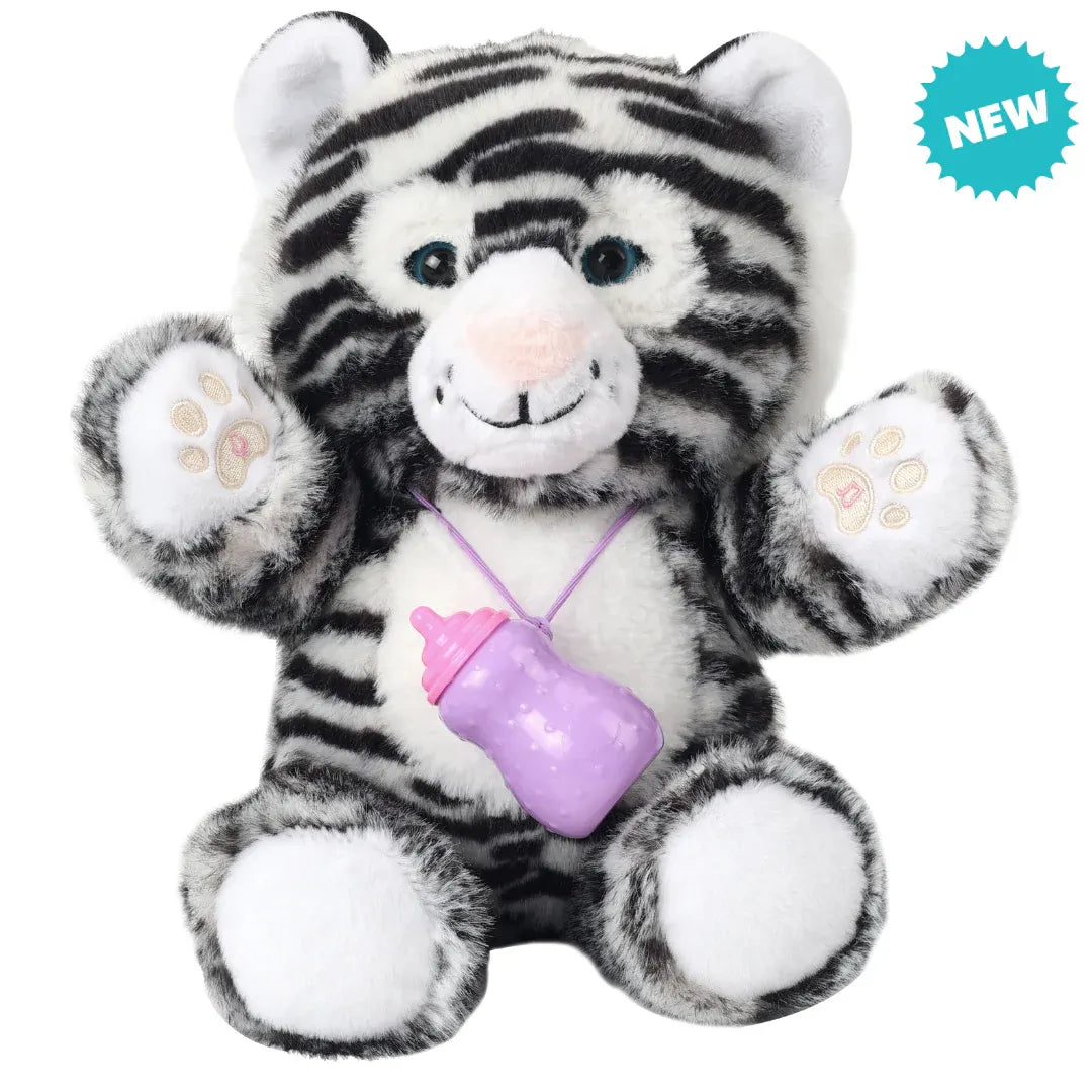 Interactive Tiger - Plush Feeding & Sleeping Simulation Toy