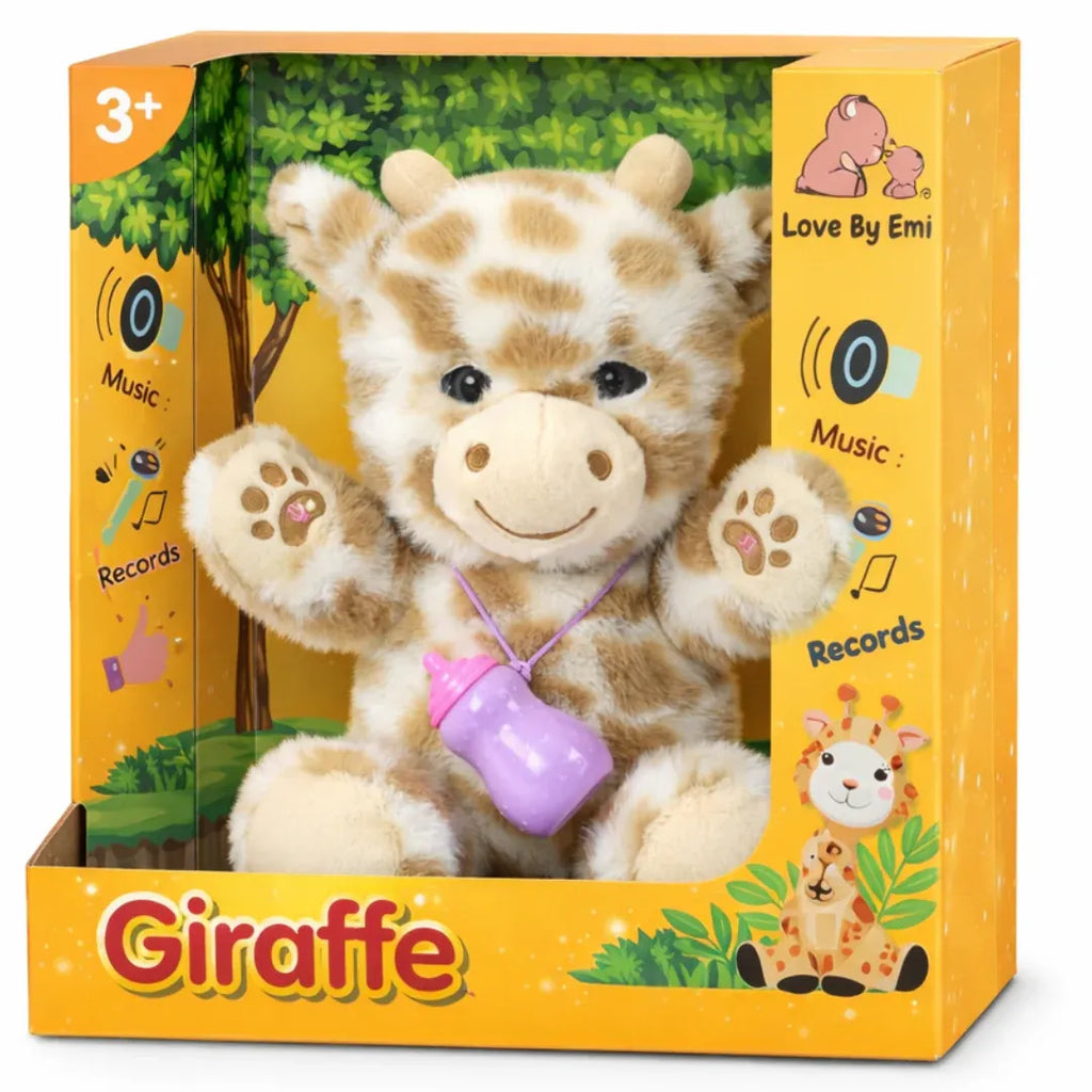 Interactive Giraffe - Plush Feeding & Sleeping Simulation Toy