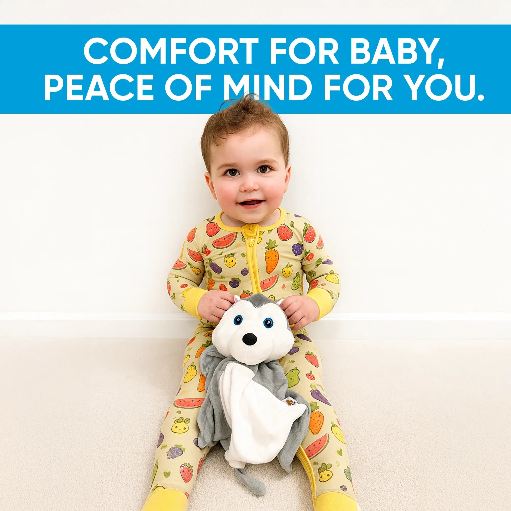 Harli the Husky - White Noise & Lullaby Comforter