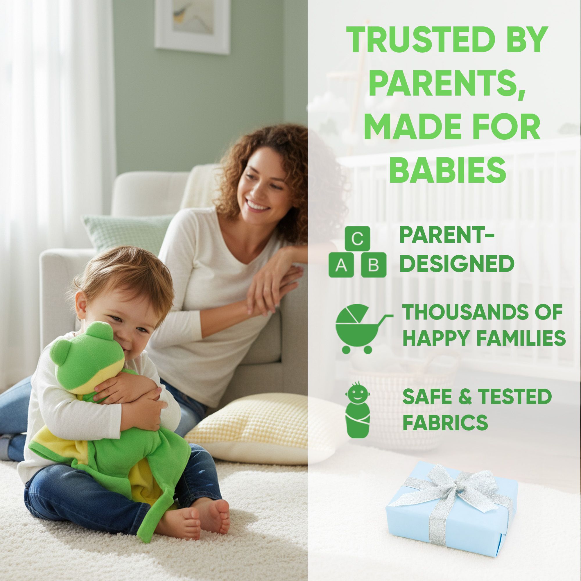 RaRa the Frog - White Noise & Lullaby Comforter