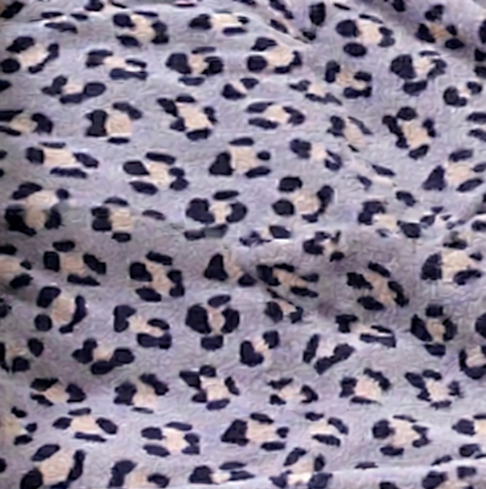 Kids Oversized Giant Wearable Blanket Hoodie Sherpa Fleece Sweatshirt Pullover - Purple Leopard - One Size Fits All (AU/EU)
