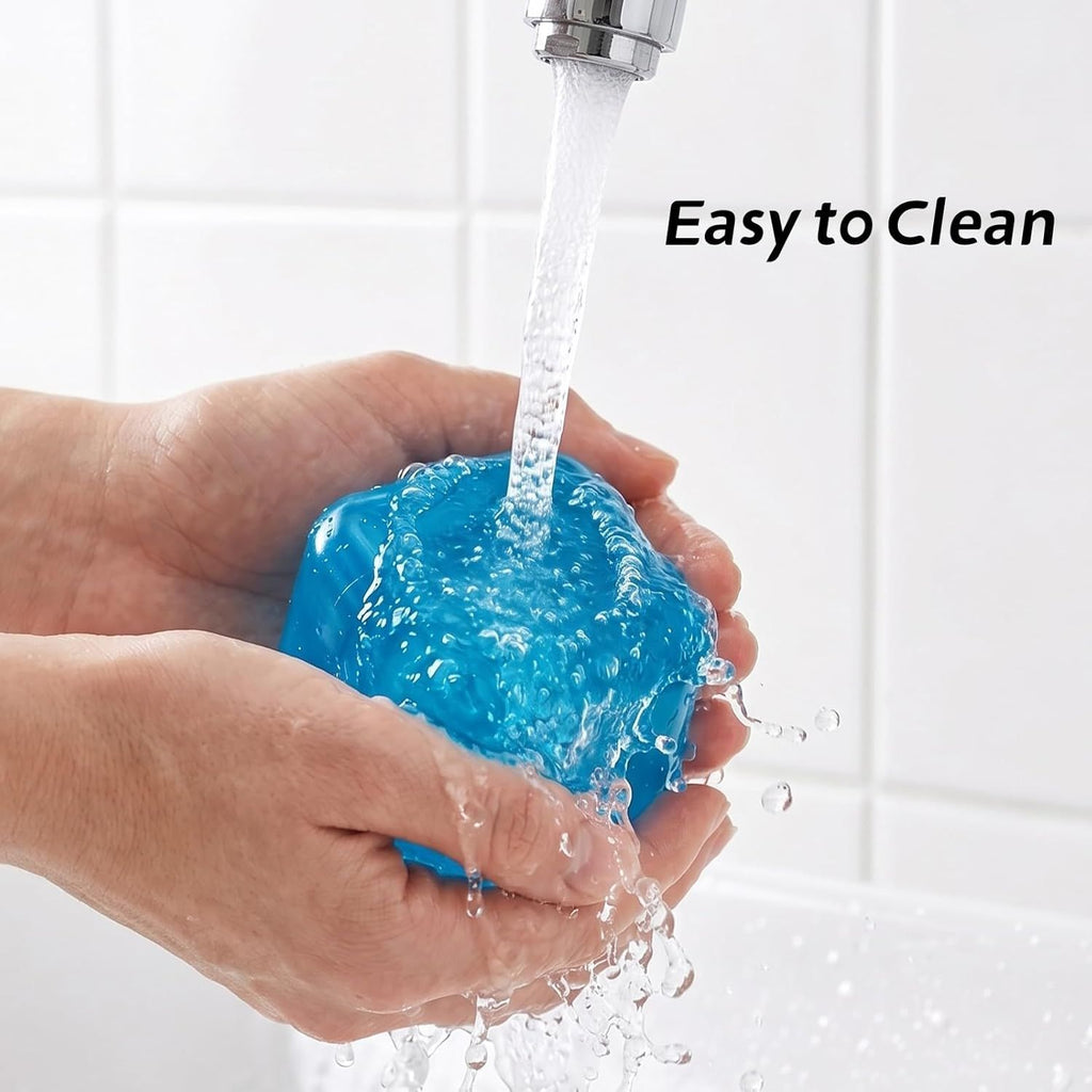 Ice Cube Squishy Toy 5.5*5.5cm Slow Rising Stress Relief Fidget Toy Soft Squeeze Sensory Toy for Kids and Adults(Blue)