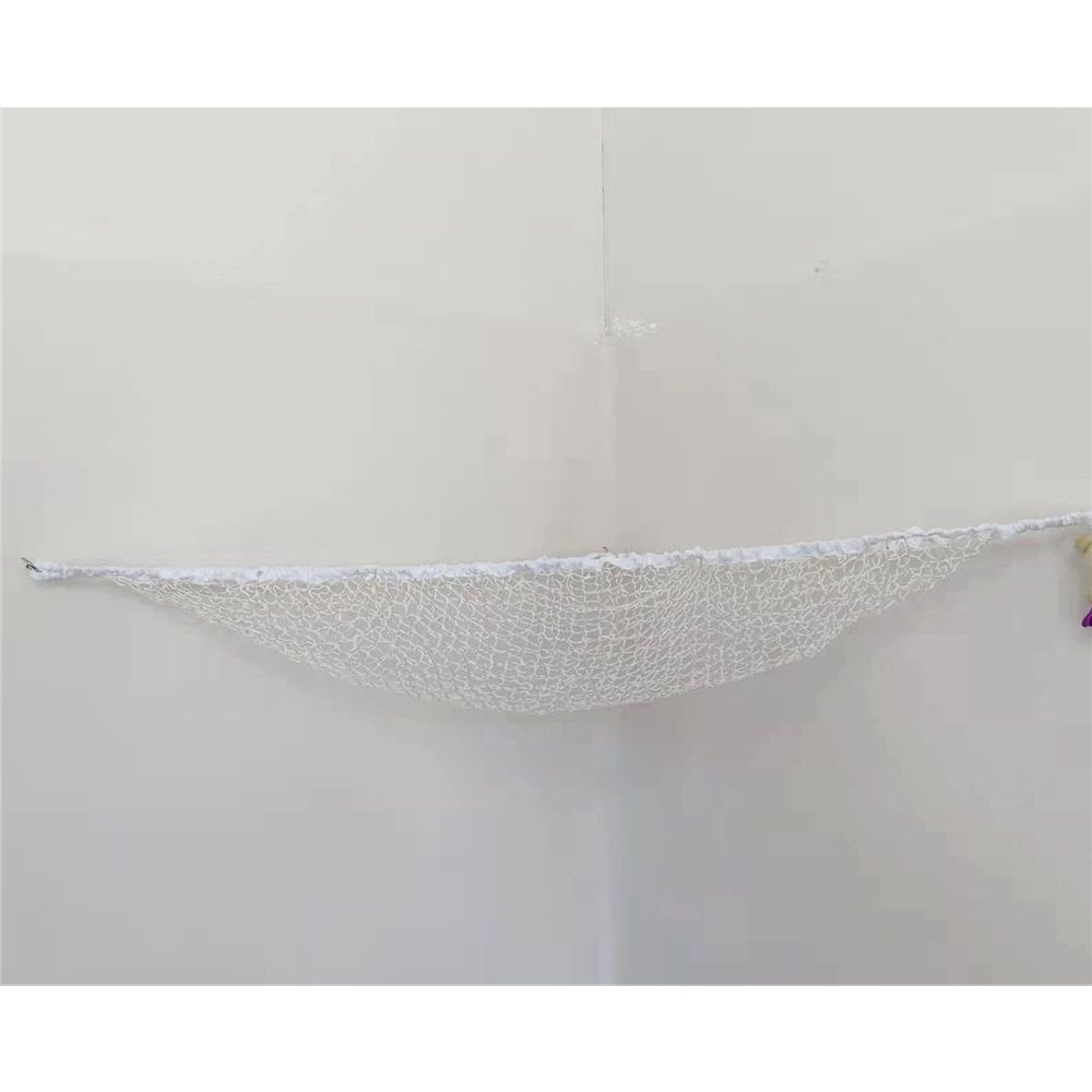 Jumbo Toy Hammock Stuffed Animals and Toy Storage Hammock Net 70" Wall Sling Corner Extra Large Kids Children Mesh Toy Net Organizer White（only mesh bag）