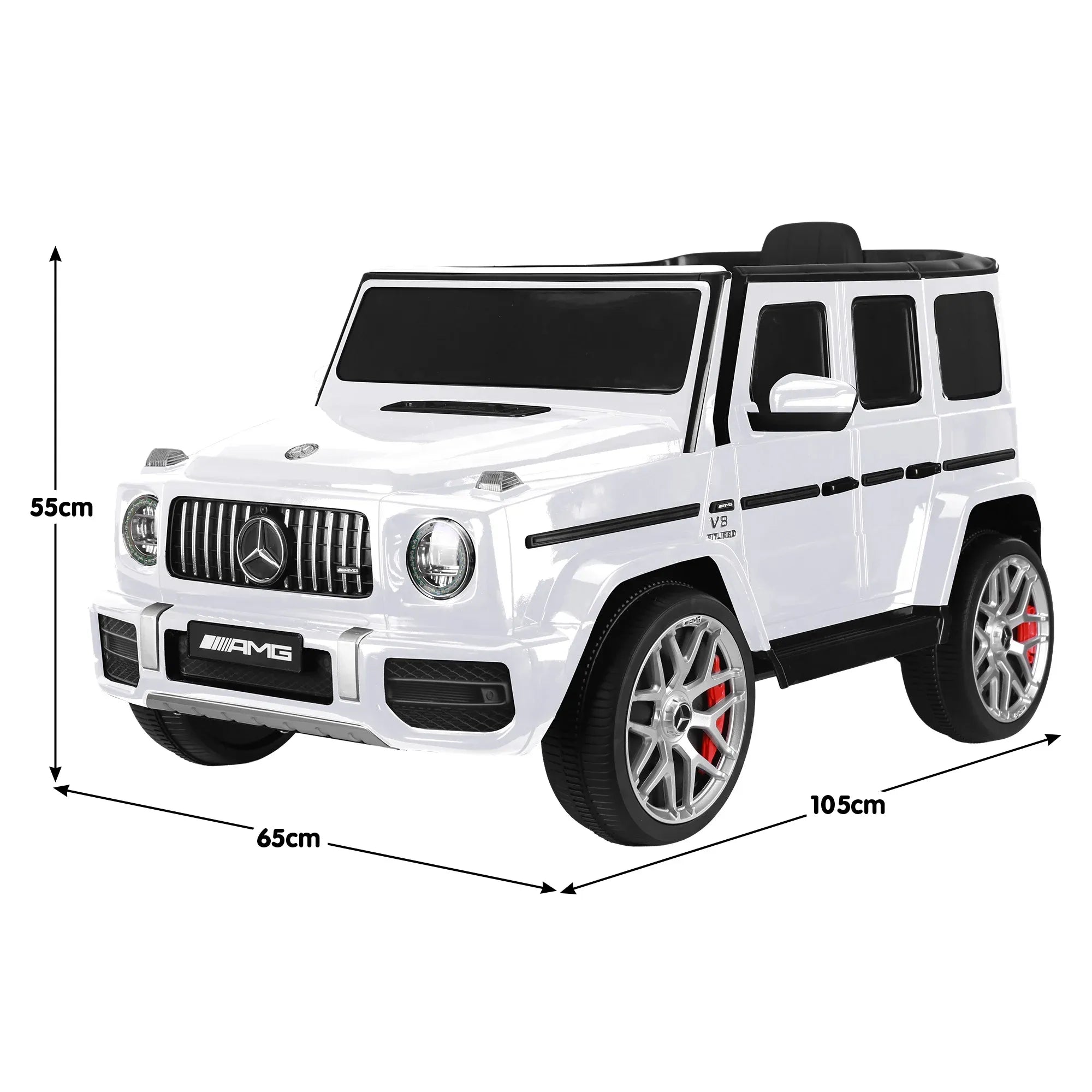 Kahuna Mercedes Benz AMG G63 Kids Electric Ride On Car w/ Remote Control - White