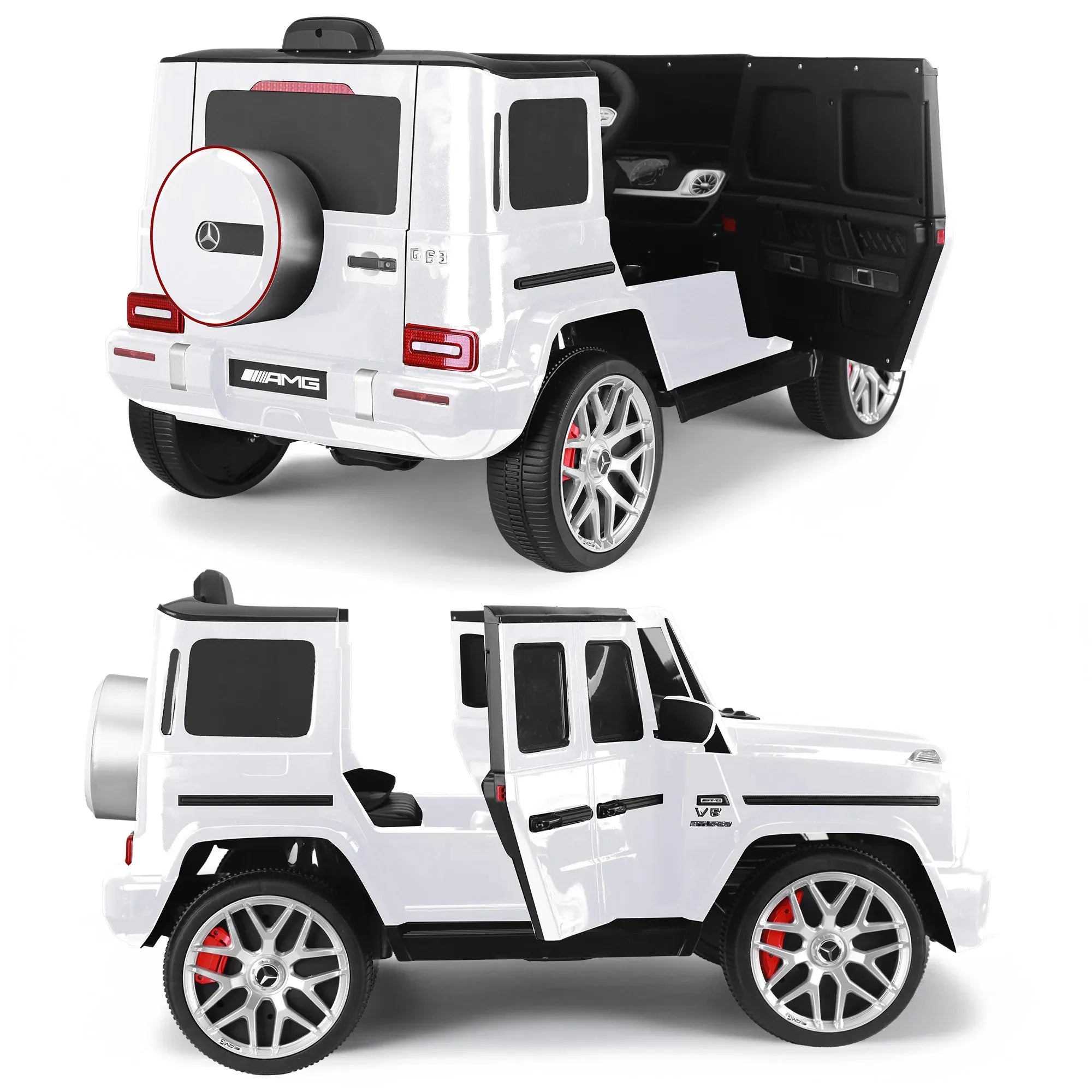 Kahuna Mercedes Benz AMG G63 Kids Electric Ride On Car w/ Remote Control - White