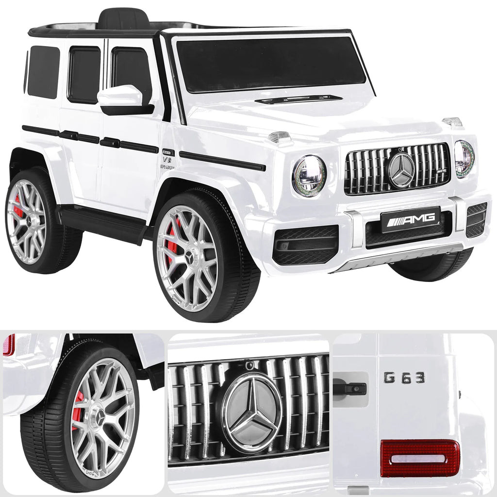 Kahuna Mercedes Benz AMG G63 Kids Electric Ride On Car w/ Remote Control - White