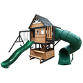Lifespan Kids Claremont Swing Set & Play Centre with 2.2m Slide (Green)